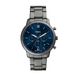 Fossil Neutra FS6111 Heren Horloge - Ø44 mm - Blauw/Grijs Staal