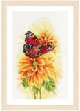 Lanarte - Telpakket kit - 22 x 33cm - Fladderende vlinder - PN-0194926