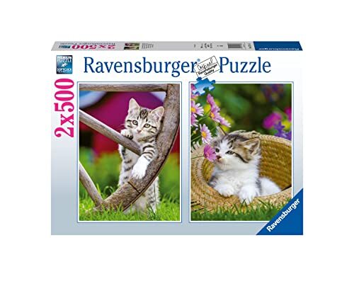 Ravensburger - Puzzel Kittens, 2 x 500 stuks, puzzel voor volwassenen