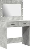 vidaXL Kaptafel Beton Grijs 78,5 x 41 x 135 cm Bewerkt hout
