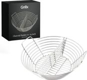 GrillX Kolenmand 21, 22, 23, 24 inch - Met Uitneembare Divider - RVS - Kamado accessoires