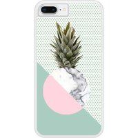 iPhone 8 Plus Ananas marbre bedrukt siliconen hoesje