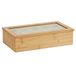 Zeller 25361 Theezakjesbox, bamboe, naturel, 36 x 20 x 9 cm
