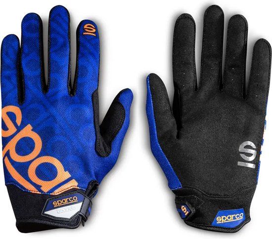 Sparco MECA-3 Handschoenen - Blauw/Oranje - Maat M