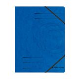 herlitz 972448 Colorspan A4 elastiek-dossiermappen, 355 g/m² karton, 5 stuks (blauw)