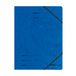herlitz 972448 Colorspan A4 elastiek-dossiermappen, 355 g/m² karton, 5 stuks (blauw)