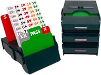 Merkloos Biddingbox - Biedbox "BID PAL" Groen (set van 4 stuks)