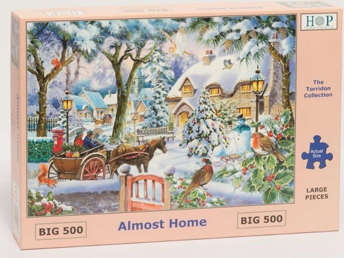 House Of Puzzles Legpuzzel - XL 500 Grote Stukken - Almost Home - House Of Puzzels