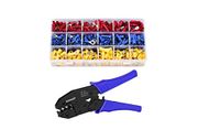 Sainlogic Krimptang incl. 700 stuks Kabelschoenen, Kabelschoenen Assortiment voor 0,5-6mm² kabelhulzen, Krimptang Kabelschoen, Krimptangset