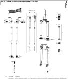 Sram Rockshox Stuurpen En Stuur Sid Sl/ultimate 44 Offset 32 Mm Zwart 29´´ / 80-100 mm