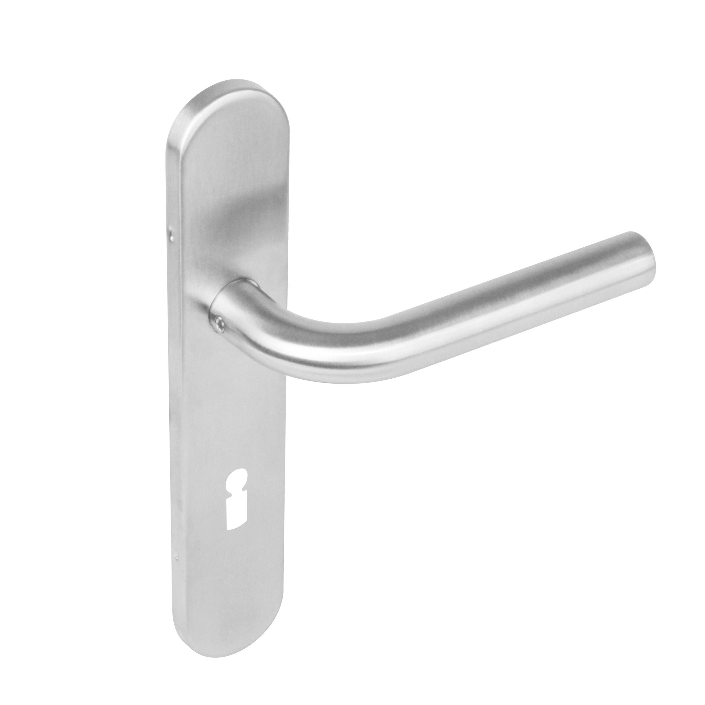 Intersteel Van Leeuwen Deurkruk Recht op verdekt schild sleutelgat 72 mm