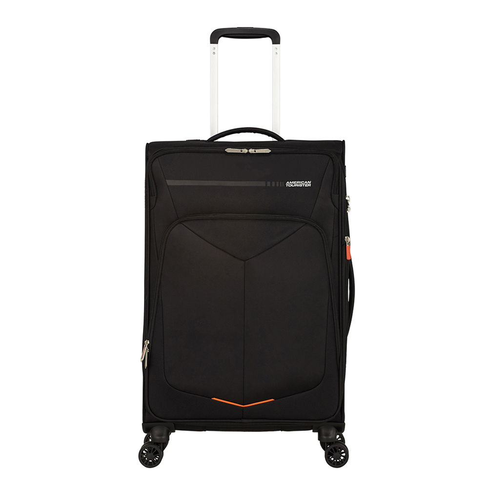 American Tourister Summerfunk Spinner 67 Expandable black Zachte koffer Zwart