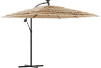 vidaXL Parasol met stalen paal 246x246x230 cm bruin