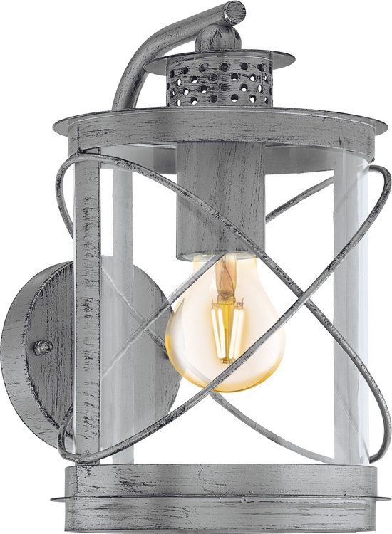 EGLO HILBURN 1 - Buitenlamp - E27 - Zink staal, kunststof