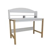 WELL HOME MOBILIARIO & DECORACIÓN Bureau, 108 x 120 x 60 cm, eiken saffier & natuur