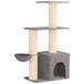 vidaXL Arbre à chat sisal gris clair 133 cm