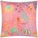 furn. Reef Printed Outdoor Polyester Gevuld Kussen - Roze - 45x45cm