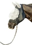 HKM Extra Zacht en Elastisch Vliegenmasker Paard Wit/Zwart S