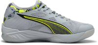 Puma Eliminate Nitro SQD 4 Berlin Indoor Schoenen Unisex Handbal Grijs/Geel Maat 42.5