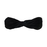 Zenner Haarband Zwart met Twist, Elastische Haarband met Ribstructuur