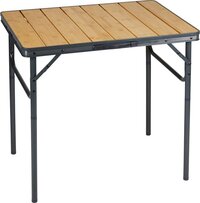 Camp Active Campingtafel inklapbaar - Inklaptafel - Opvouwbare Tafel - Vouwtafel - Inklapbare Tafel - In Hoogte Verstelbaar - 75 x 55 x 31 - 71 cm - Bamboe en Aluminium