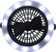 Benson Multifunctionele ventilator met LED verlichting - Ø 18 cm - Zwart