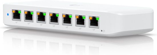 Ubiquiti UniFi Ultra 210W Switch - 8-Port Gigabit Ethernet, 7x PoE/PoE+, 1x PoE++, 210W, White