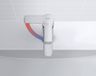 Duravit D-Code ééngreeps wastafelmengkraan S, met trekstang FreshStart, MinusFlow chroom hgl, DC1013001010