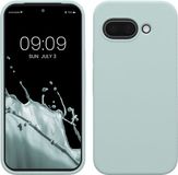 kwmobile telefoonhoesje geschikt voor Google Pixel 9a - Hoesje met siliconen coating - Smartphone case in cool mint