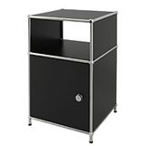 floordirekt Concept Epure Staal Bijzettafel 400 x 400 x 650 mm Zwart