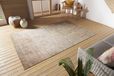 Tapis à poils courts, aspect vintage, lavable, résistant aux intempéries, crème-rouge, 120x170 cm