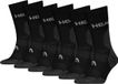 HEAD Wandelsokken All Climates Hiking Crew - 6 paar - Hoge Hiking Sokken - Zwart - Maat 43/46