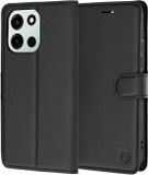 Techsuit Hoesje geschikt voor OnePlus Nord 6 - Leather Folio Book Wallet Case - Zwart