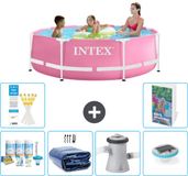 Intex Rond Frame Zwembad - 244 x 76 cm - Roze