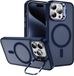 Selected by GSMpunt.nl Apple iPhone 15 Pro Hoesje MagSafe Back Cover met Camera Stand Blauw