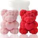 Goodivery ® Moules en silicone, moules en silicone 3D rose ours pour femmes, cadeau d'anniversaire, moule artisanal DIY, cadeaux pour filles, disponible pour résine époxy, moules à savon, moules à plâtre