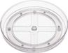 Famanu plateau draaiant transparent 22 cm set 2 pièces organisateur de cuisine