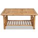 Bambou table basse table de salon table de café 90x50x45 cm