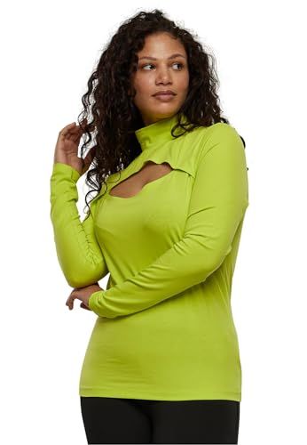 Urban Classics T-shirt voor dames - Frozenyellow - S