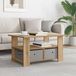 Maison Exclusive - Table basse, chêne artisanal, 77 x 55 x 42 cm, fibre de bois