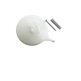 GARDINIA Plafondsteun voor aluminium gordijnrail, 3 rails, wit, set van 2 stuks
