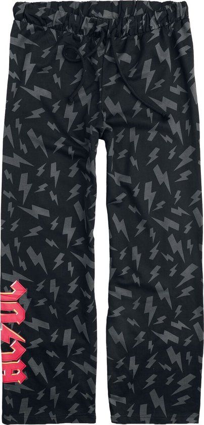 AC/DC Freizeithose Heren Stoffen broek - zwart - L