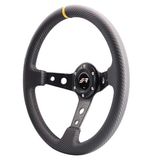 Simoni Racing Stage Universeel sportstuurwiel van carbonlook-leer