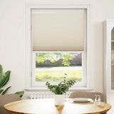 vidaXL Plissé rolgordijn 80x150cm creme