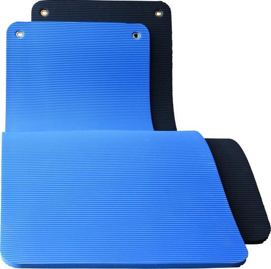 RS Sports Fitnessmat - 140x60x1.6cm - Blauw - Professioneel - Anti-slip
