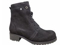 Wolky 0247910 000 Veterboots Zwart Nubuck Dames