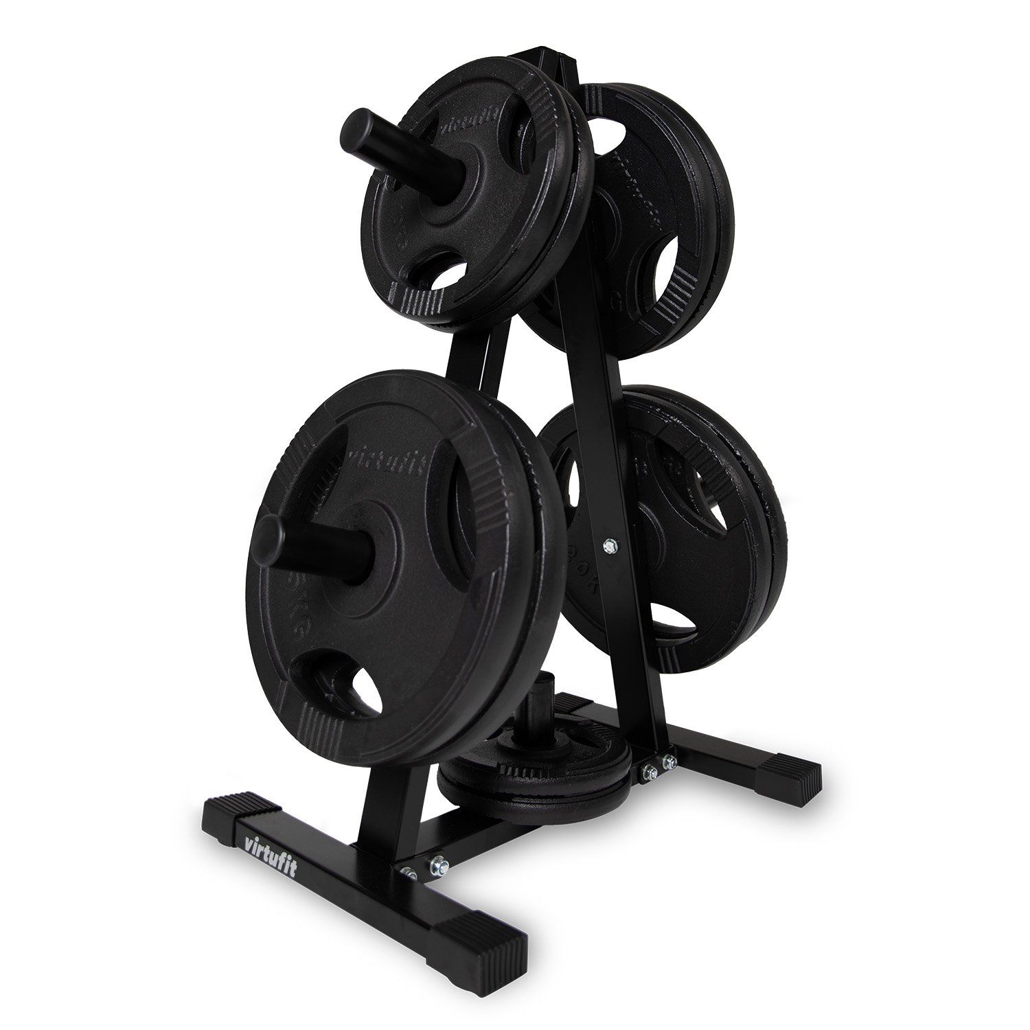 VirtuFit Halterschijf Opbergrek + Gietijzeren Halterschijf - 150 kg