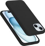 Cadorabo Hoesje geschikt voor Apple iPhone 15 in LIQUID ZWART