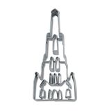 Städter stempeluitsteker, uitsteekvorm, roestvrij staal, zilver, 10 cm