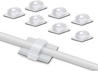 Elfcam® Verstelbare kabelclips voor glasvezelkabels, bevestiging van draad en kabel in huis of kantoor (50 stuks)